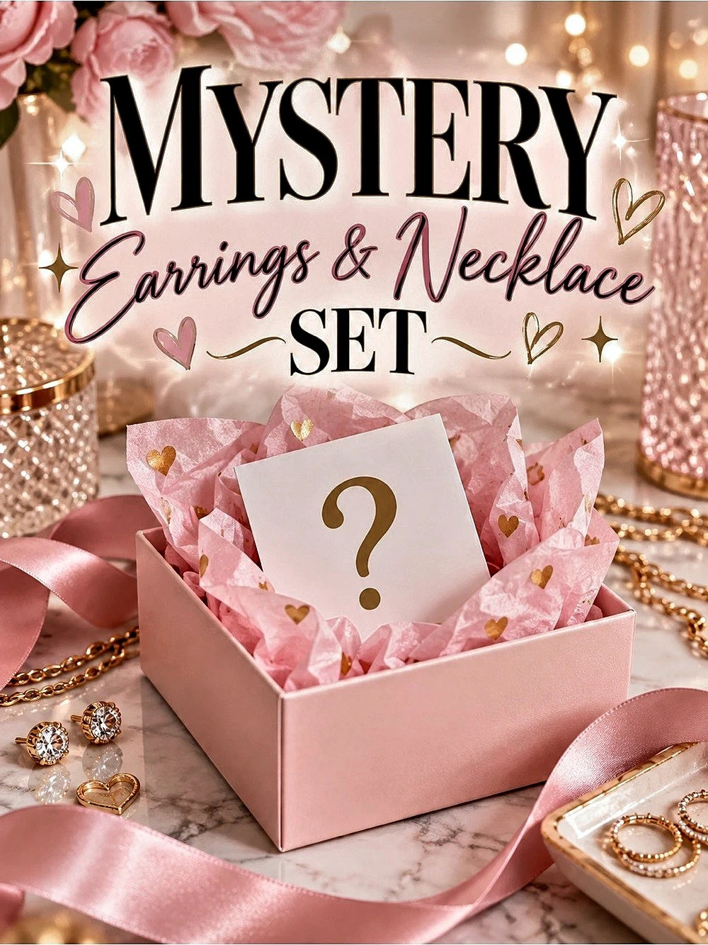Mystery Earrings & Necklace Set ✨